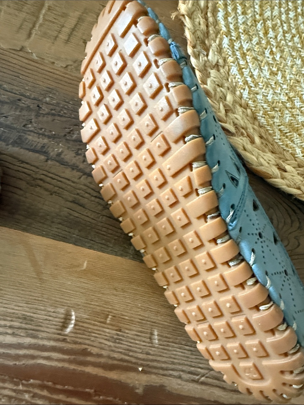 Spring Step Blue Laser-Cut Slip-On Flats - Picture 2 of 4